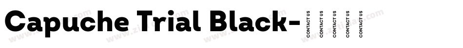 Capuche Trial Black字体转换